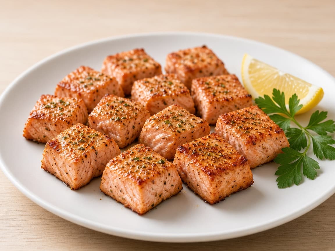 Air Fryer Salmon Bites