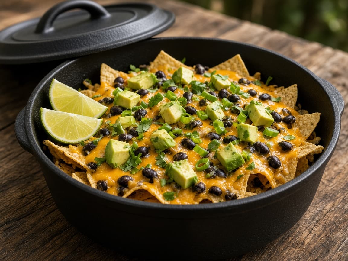Dutch Oven Campfire Nachos