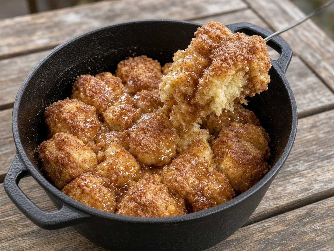 Dutch Oven Cinnamon Monkey Bread