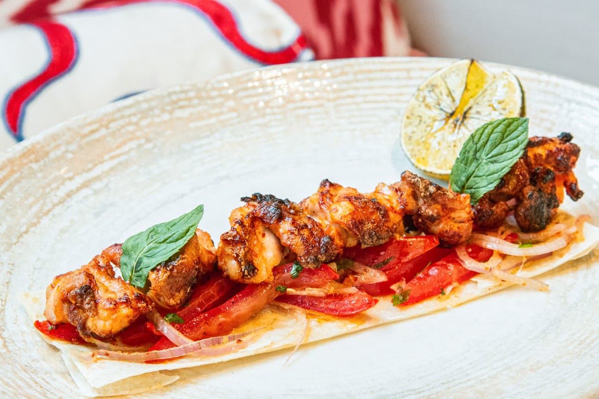 Garlic Yogurt Chicken Skewers