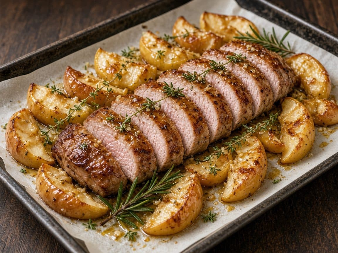 Maple Dijon Pork Tenderloin with Apples