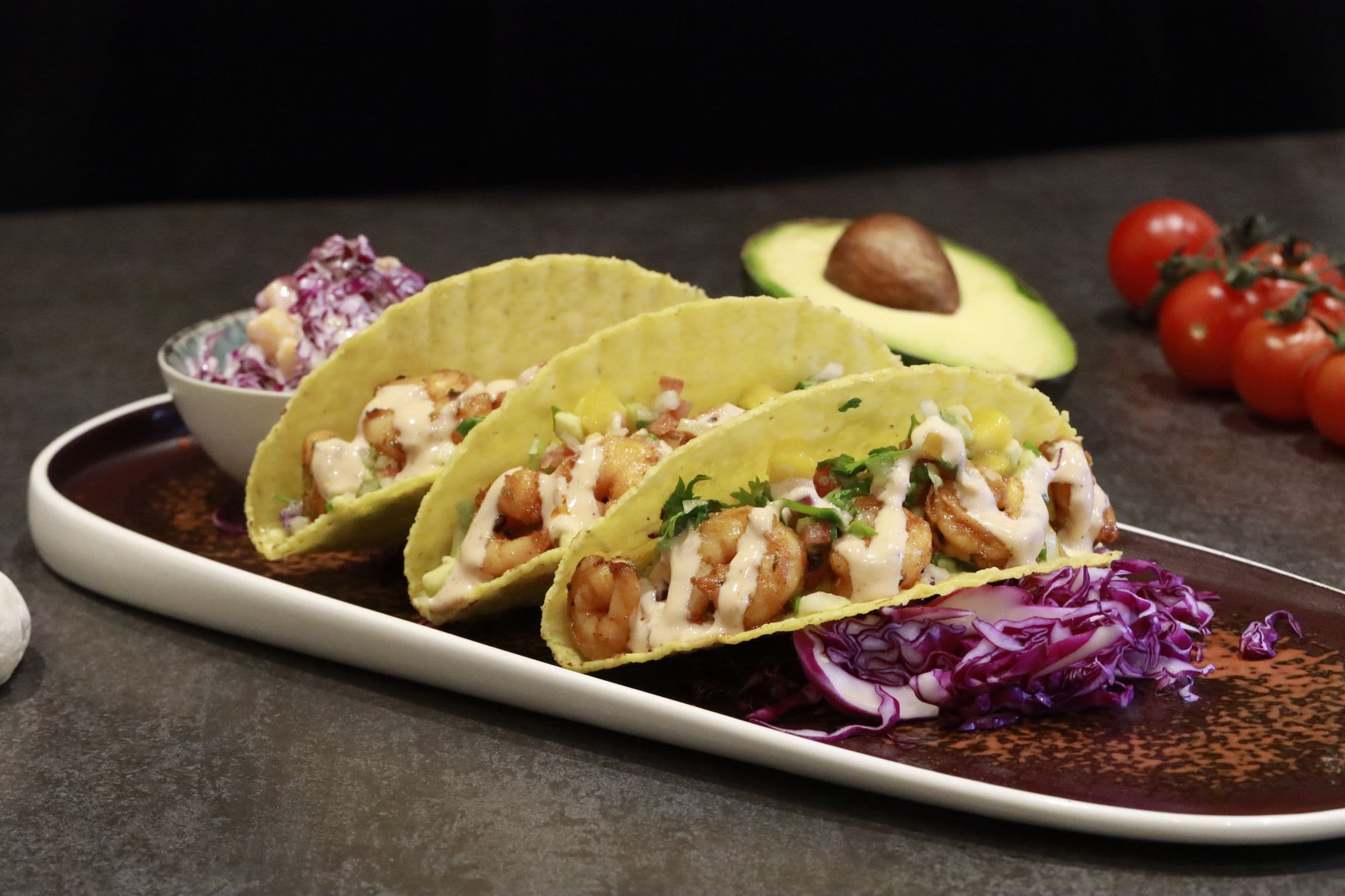 Shrimp Tacos with Cilantro-Lime Slaw